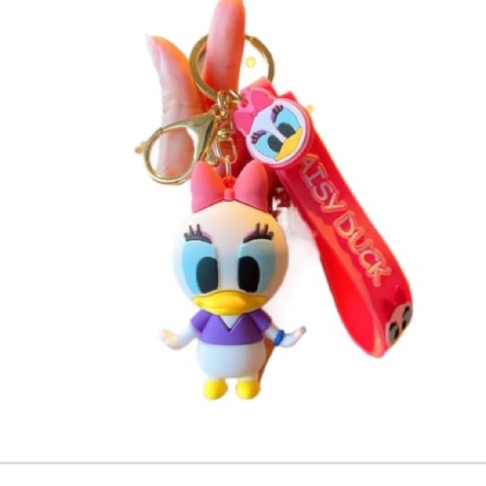 Daisy Duck Backpack Key Chain Accessories, Lenard,Wristlet Key chain Car Charms